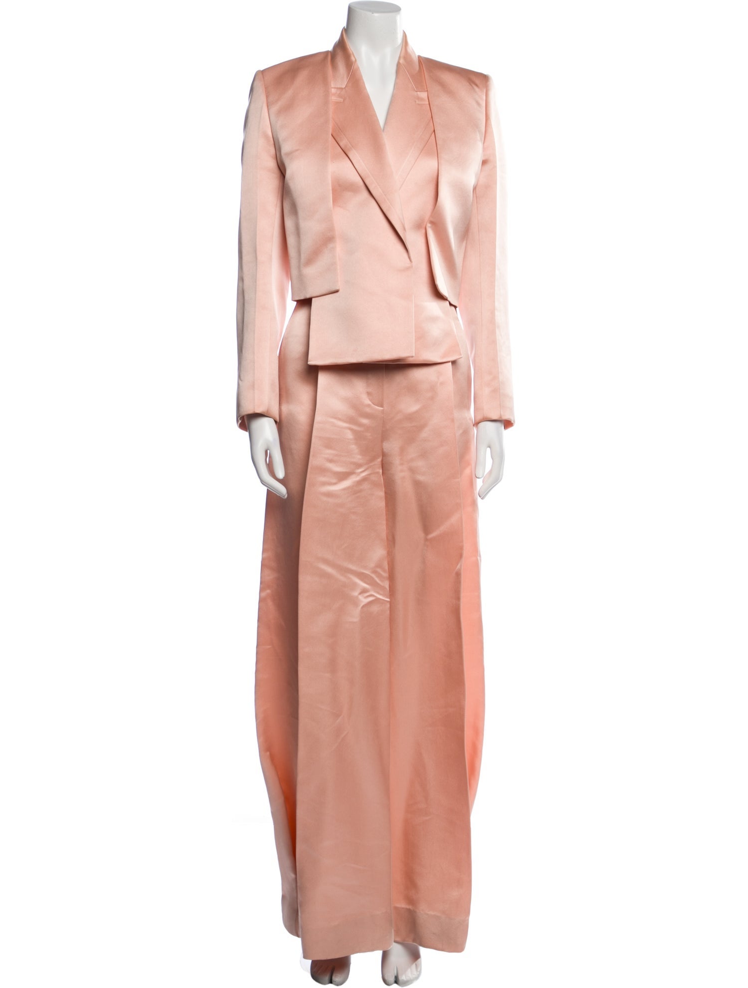 Fendi Silk Pleated Accents Pantsuit