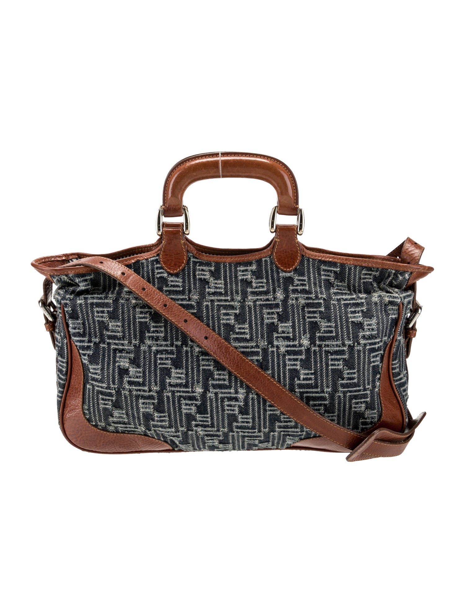 Fendi Zucca FF Top Handle Bag Vintage