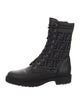 Fendi Zucca FF Logo Printed Combat Boots