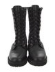 Fendi Zucca FF Logo Printed Combat Boots