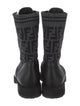 Fendi Zucca FF Logo Printed Combat Boots