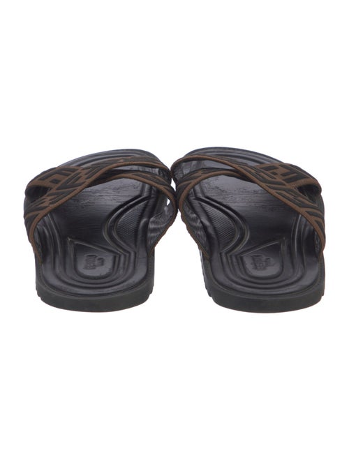 Fendi Zucca FF Logo Canvas Slides