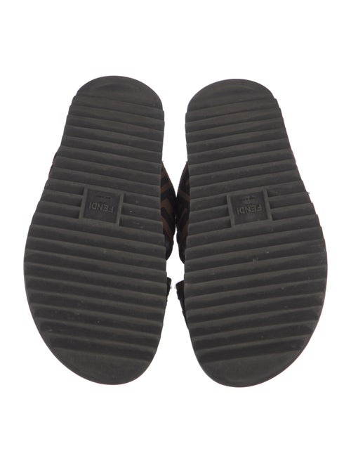 Fendi Zucca FF Logo Canvas Slides