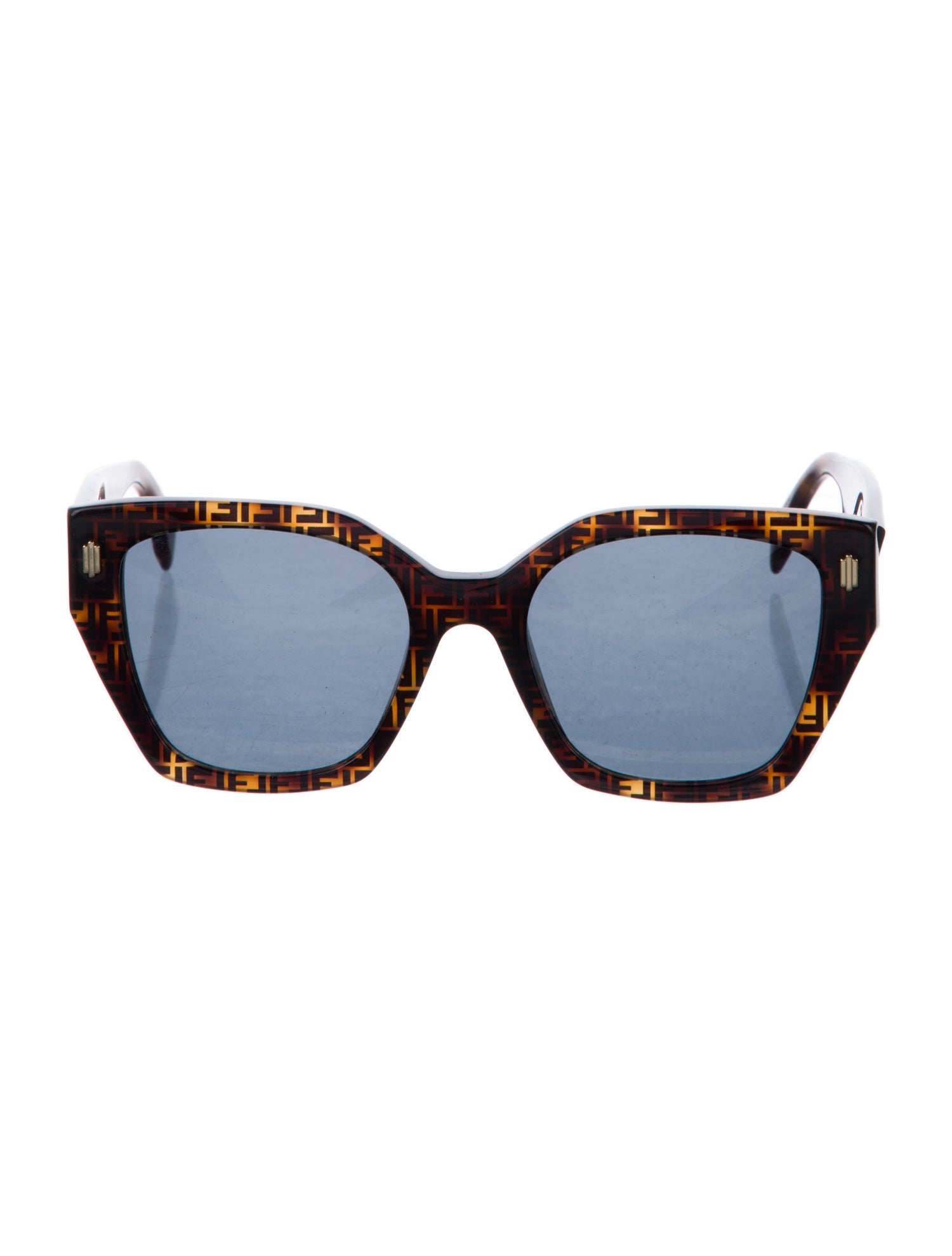 Fendi Zucca FF Logo Oversize Sunglasses