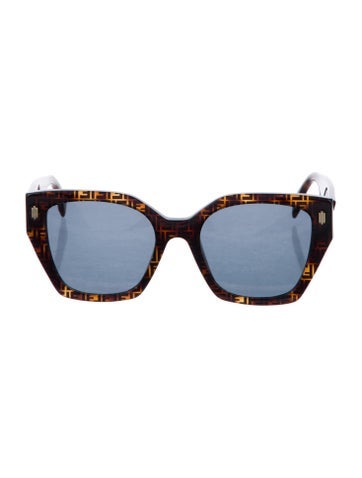 Fendi Sunglasses Zucca FF Logo Oversize