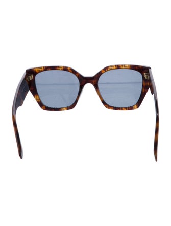 Fendi Zucca FF Logo Oversize Sunglasses