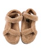 Fendi Zucca FF Logo Shearling Espadrilles