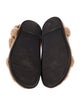 Fendi Zucca FF Logo Shearling Espadrilles