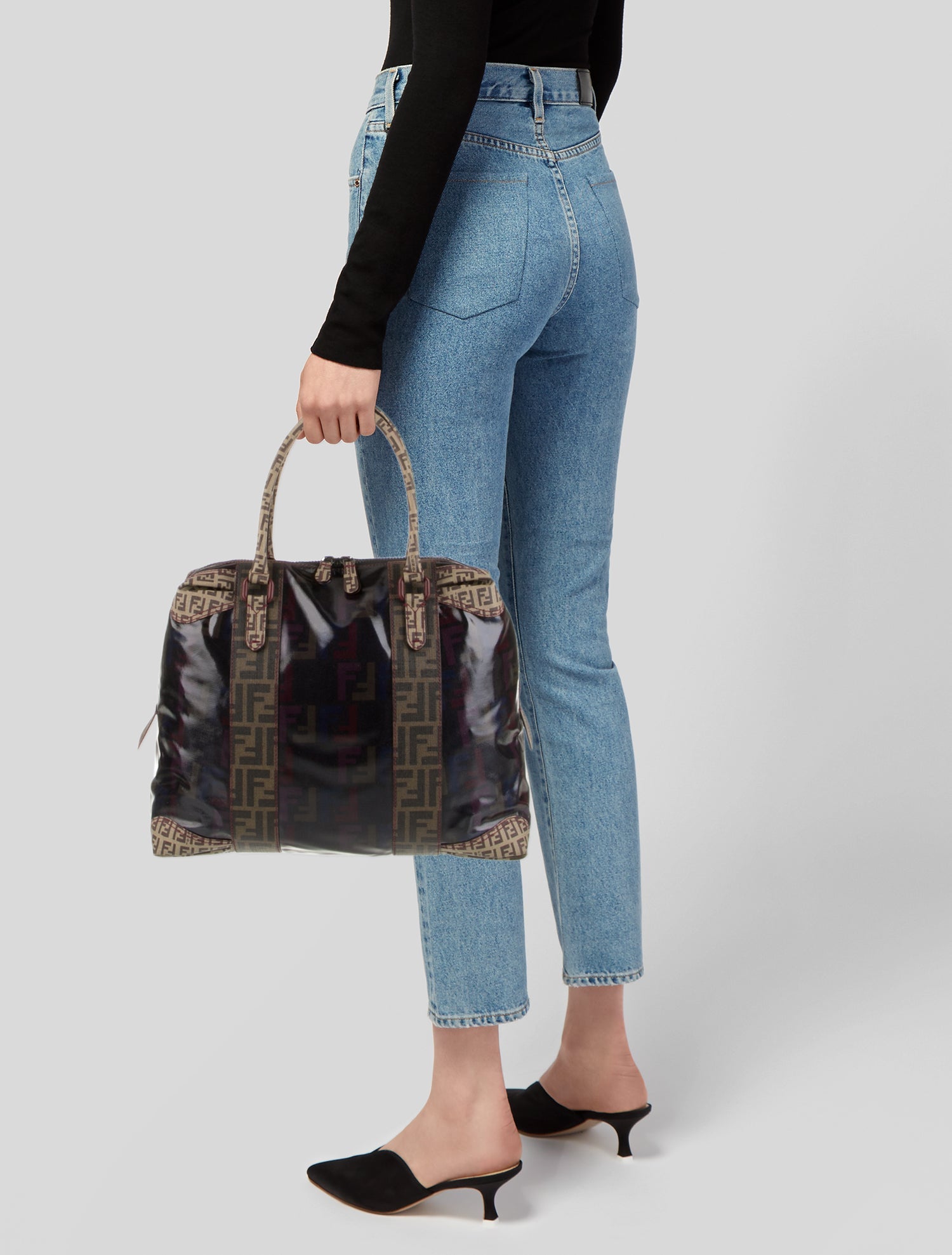 Fendi Zucca FF Top Handle Bag