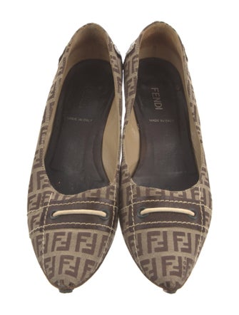 Fendi Zucca FF Logo Canvas Pumps