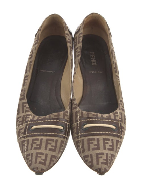 Fendi Zucca FF Logo Canvas Pumps