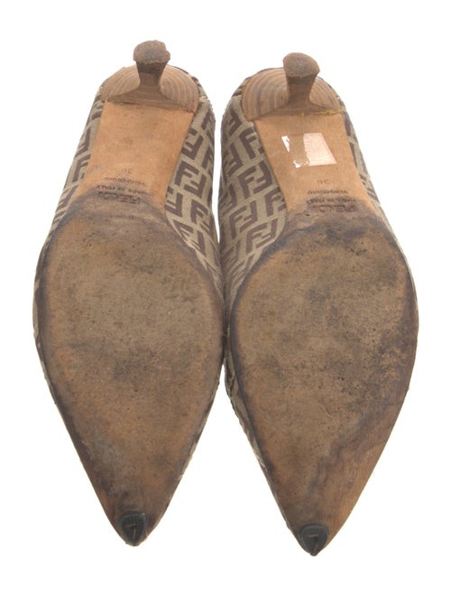 Fendi Zucca FF Logo Canvas Pumps