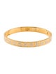 Fendi Crystal 'FF' Hinged Bangle Bracelet
