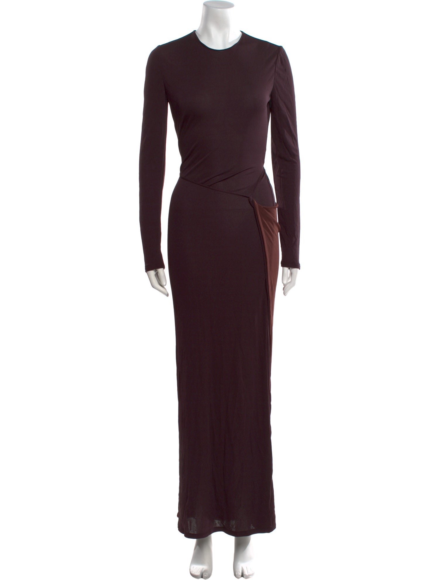 Fendi Crew Neck Long Dress