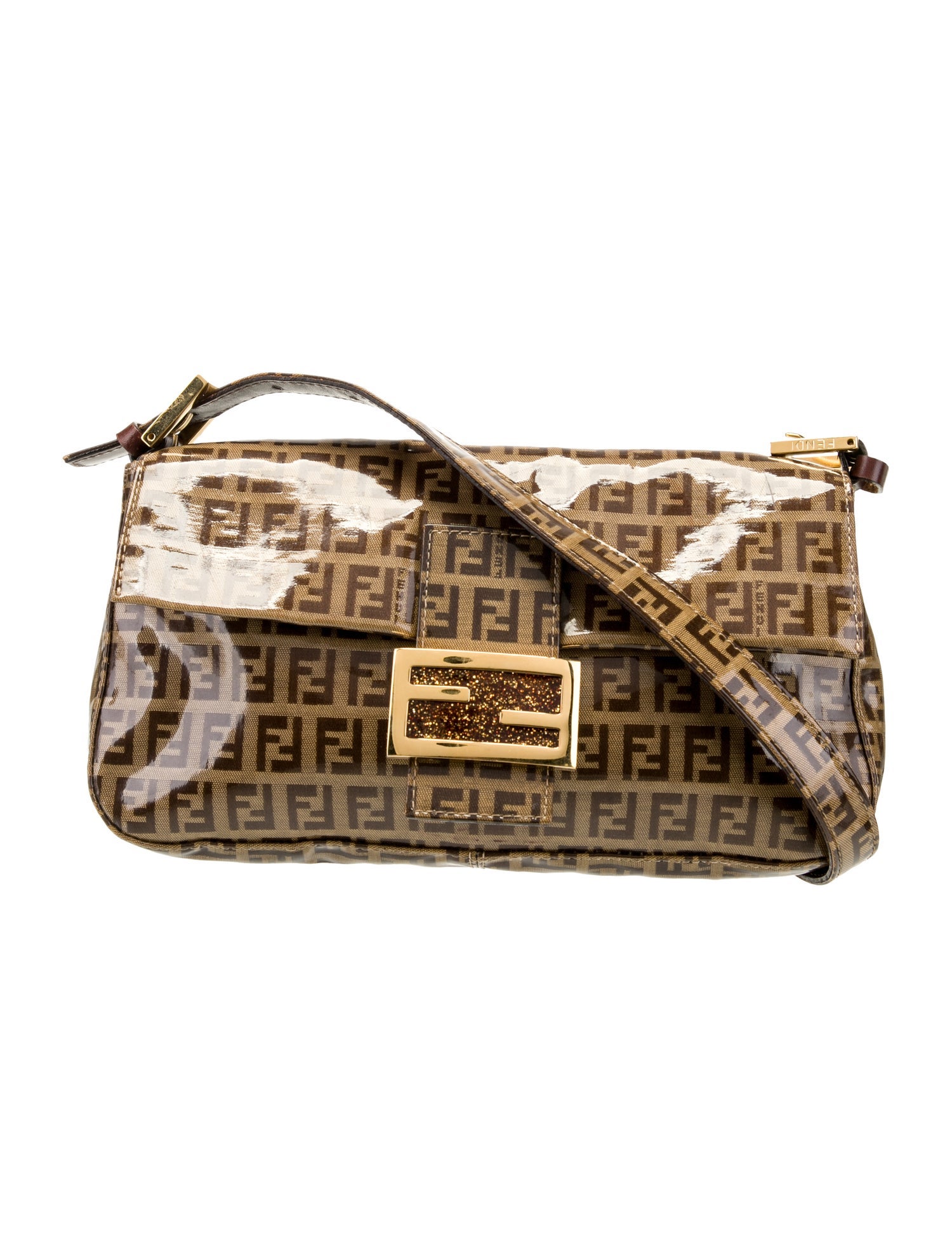 Fendi Zucchino FF Baguette Vintage