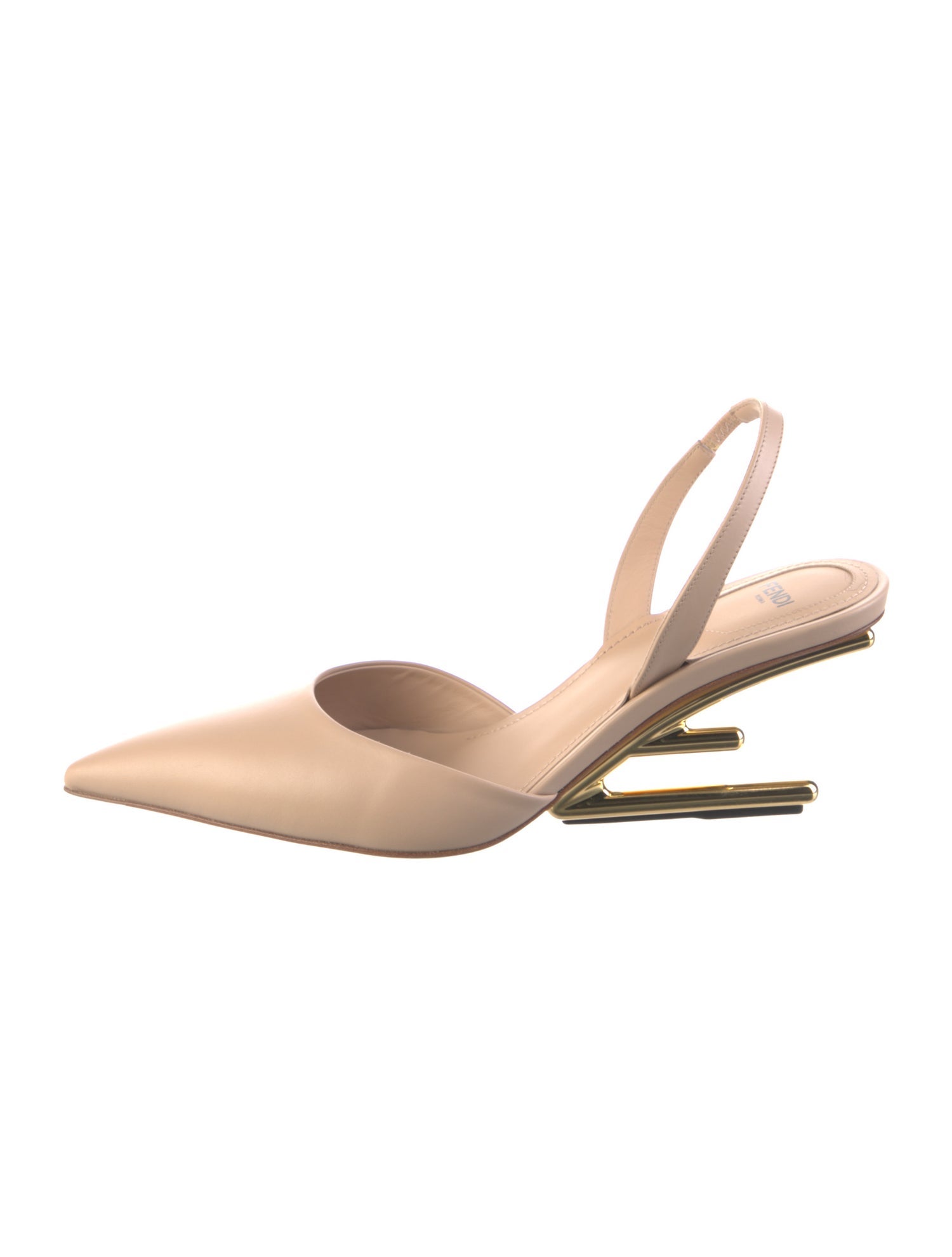 Fendi Leather Slingback Pumps