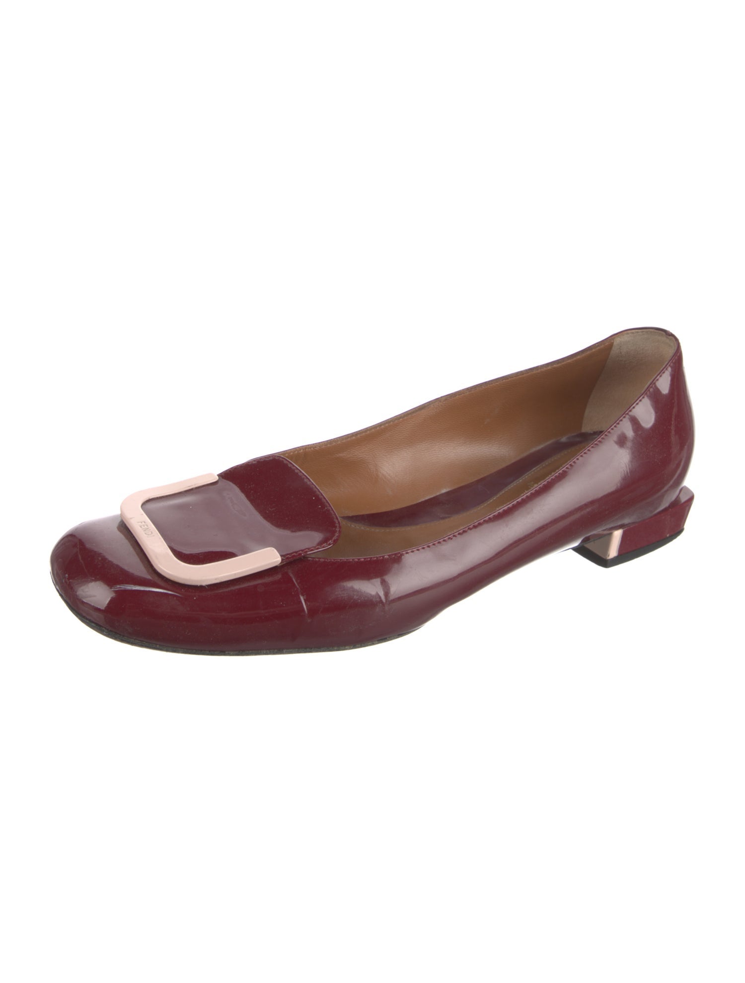 Fendi Patent Leather Flats