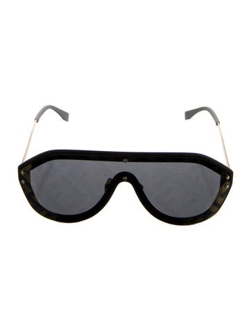 Fendi Sunglasses Zucca FF Logo Shield