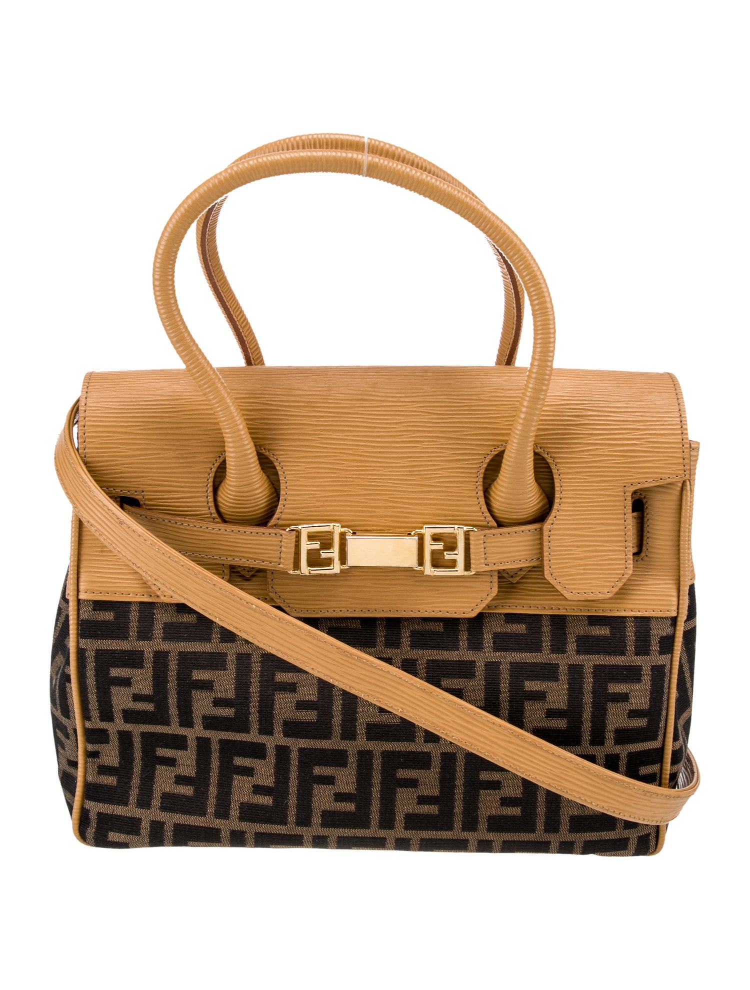 Fendi Zucca FF Top Handle Bag Vintage