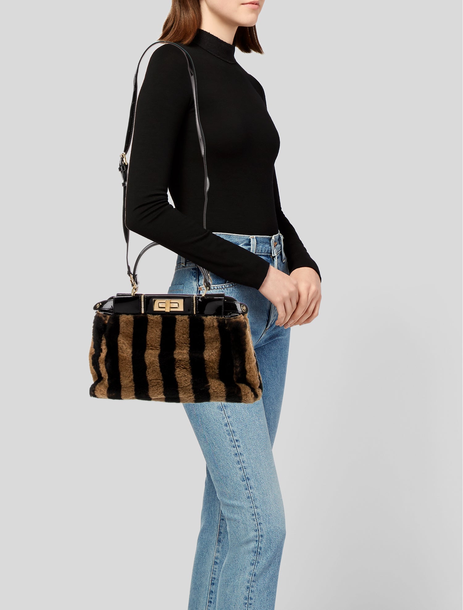 Fendi Shearling Peekaboo