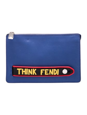 Fendi Leather Clutch
