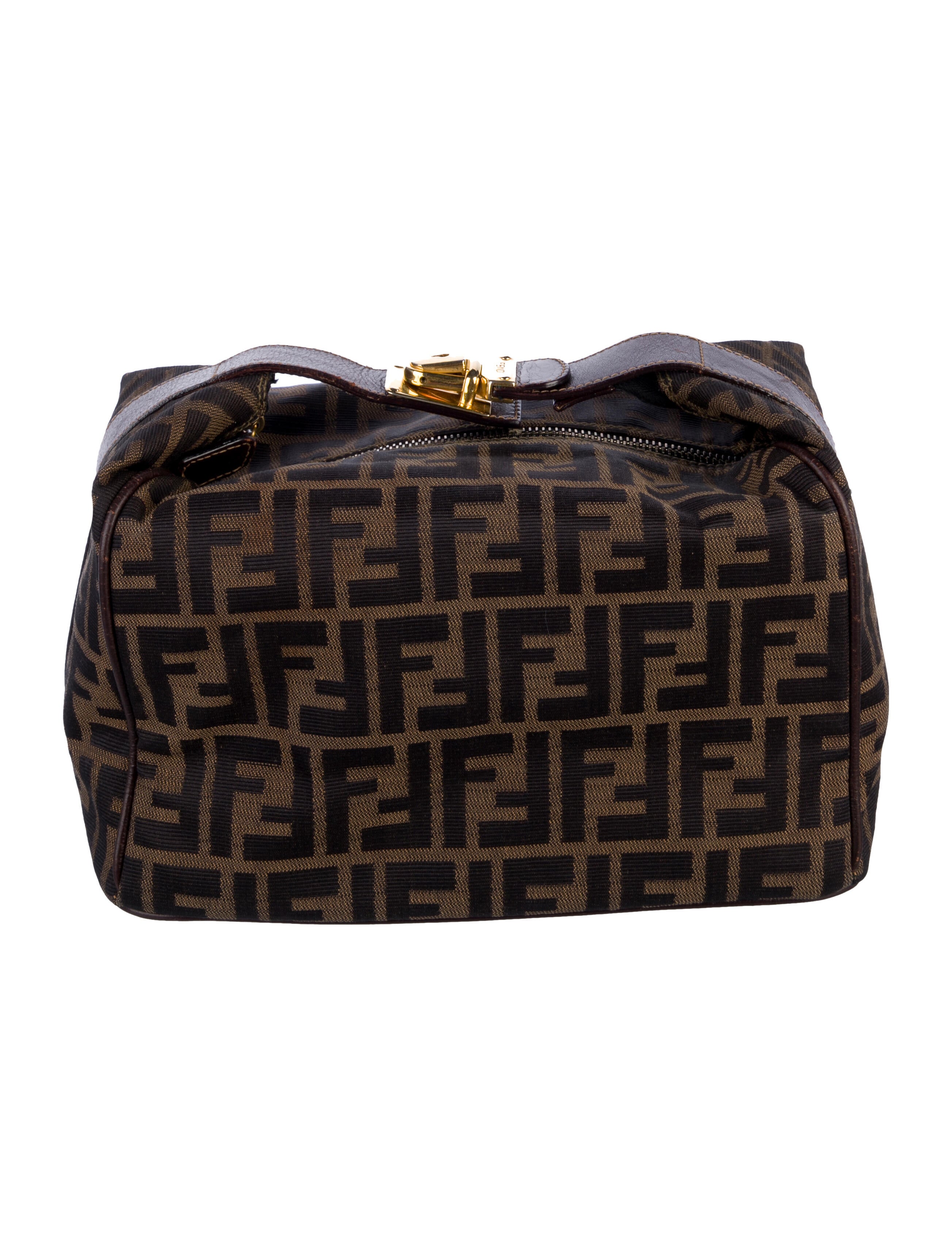 Fendi Canvas Zucca FF Cosmetic Bag