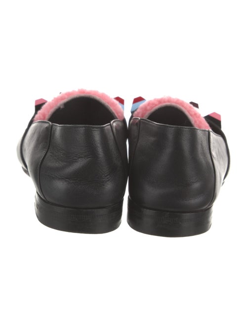 Fendi Rainbow Studs Leather Loafers