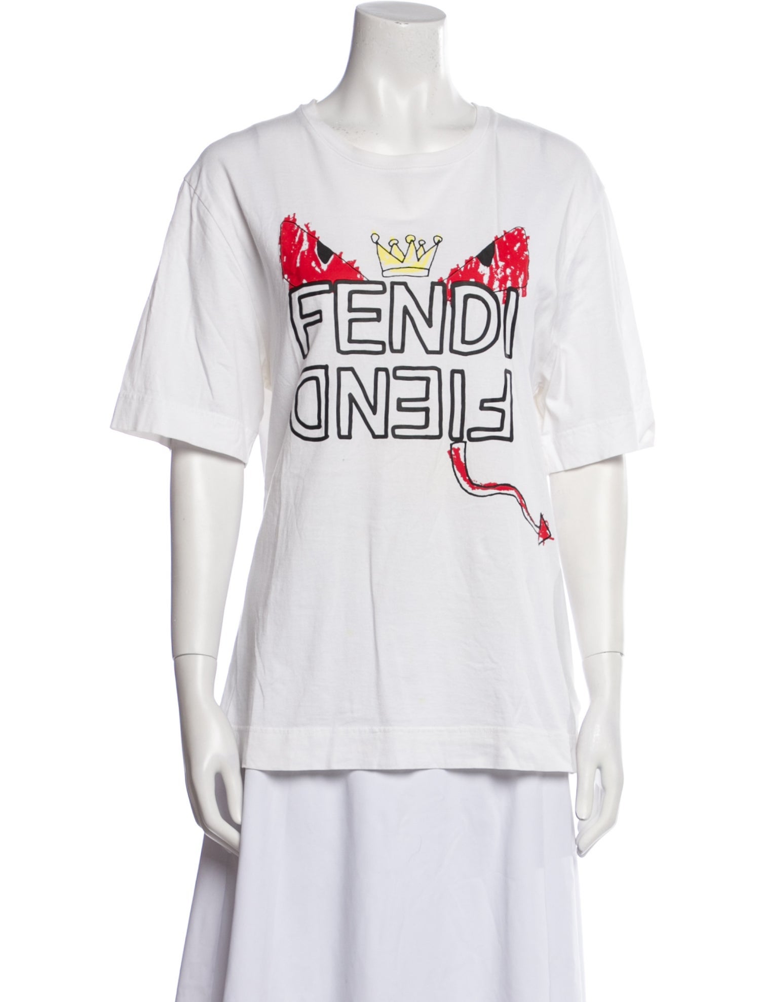 Fendi Graphic Print Crew Neck T-Shirt