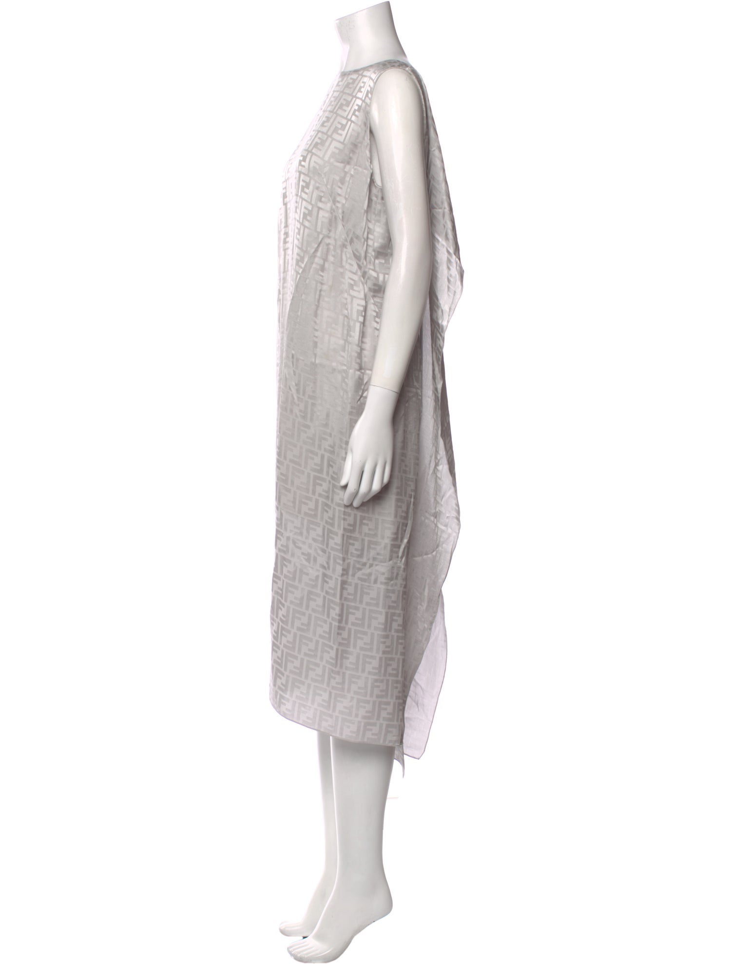 Fendi Silk Midi Length Dress