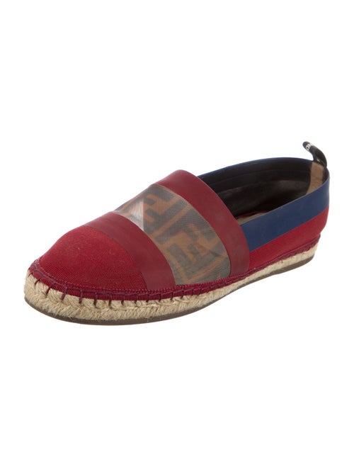 Fendi Zucca FF Logo Canvas Espadrilles