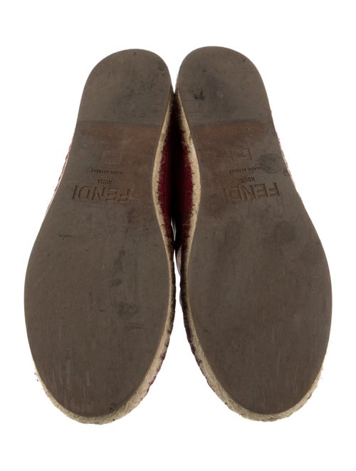 Fendi Zucca FF Logo Canvas Espadrilles