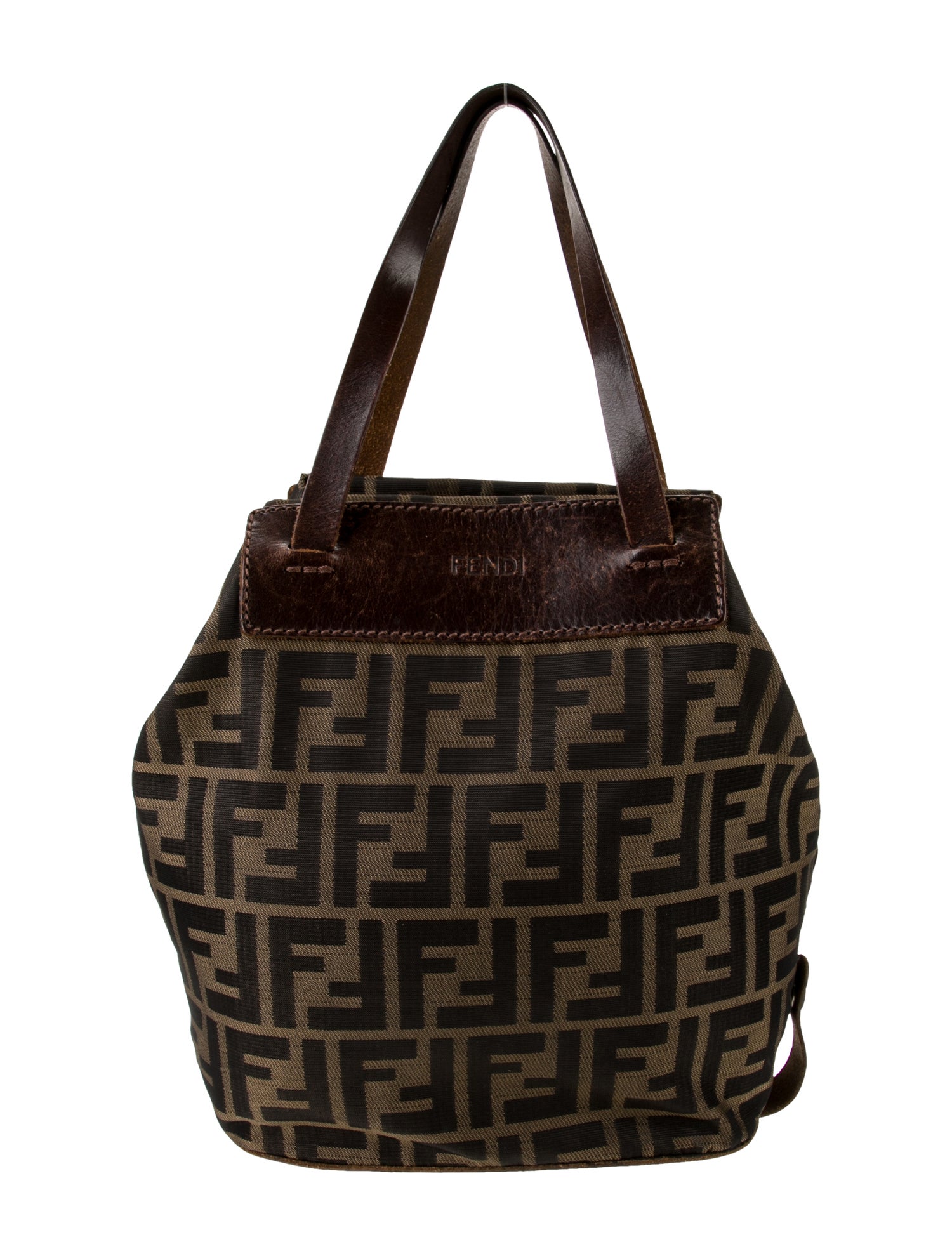 FENDIバケハ　yuu Fendi Canvas Bucket Bag - Brown Totes, Handbags - FEN391839