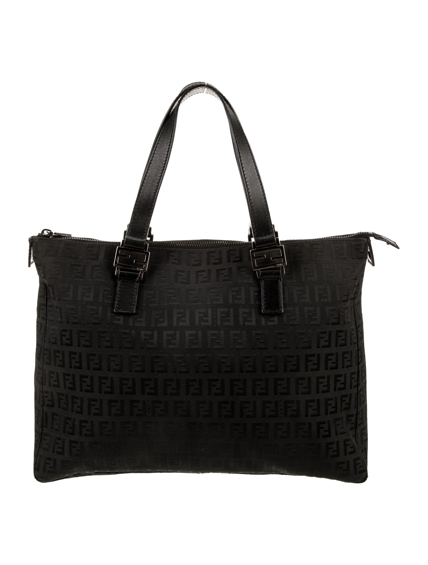 Fendi Zucchino FF Messenger Bag Vintage