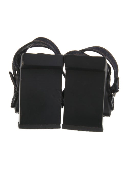 Fendi Denim Slingback Sandals