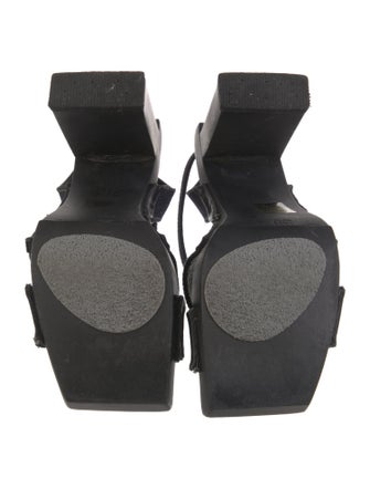 Fendi Denim Slingback Sandals