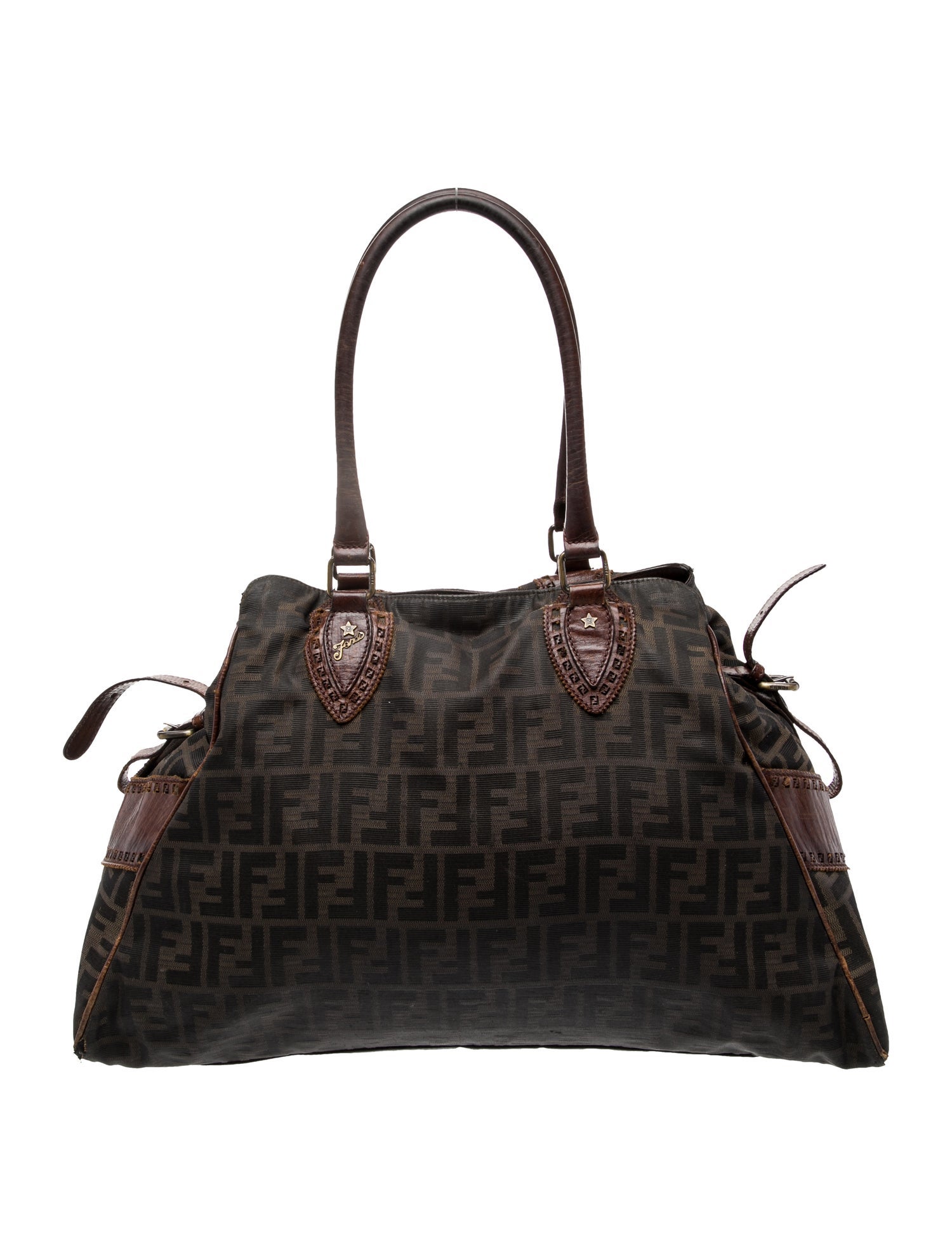 Fendi Zucca FF Top Handle Bag Vintage