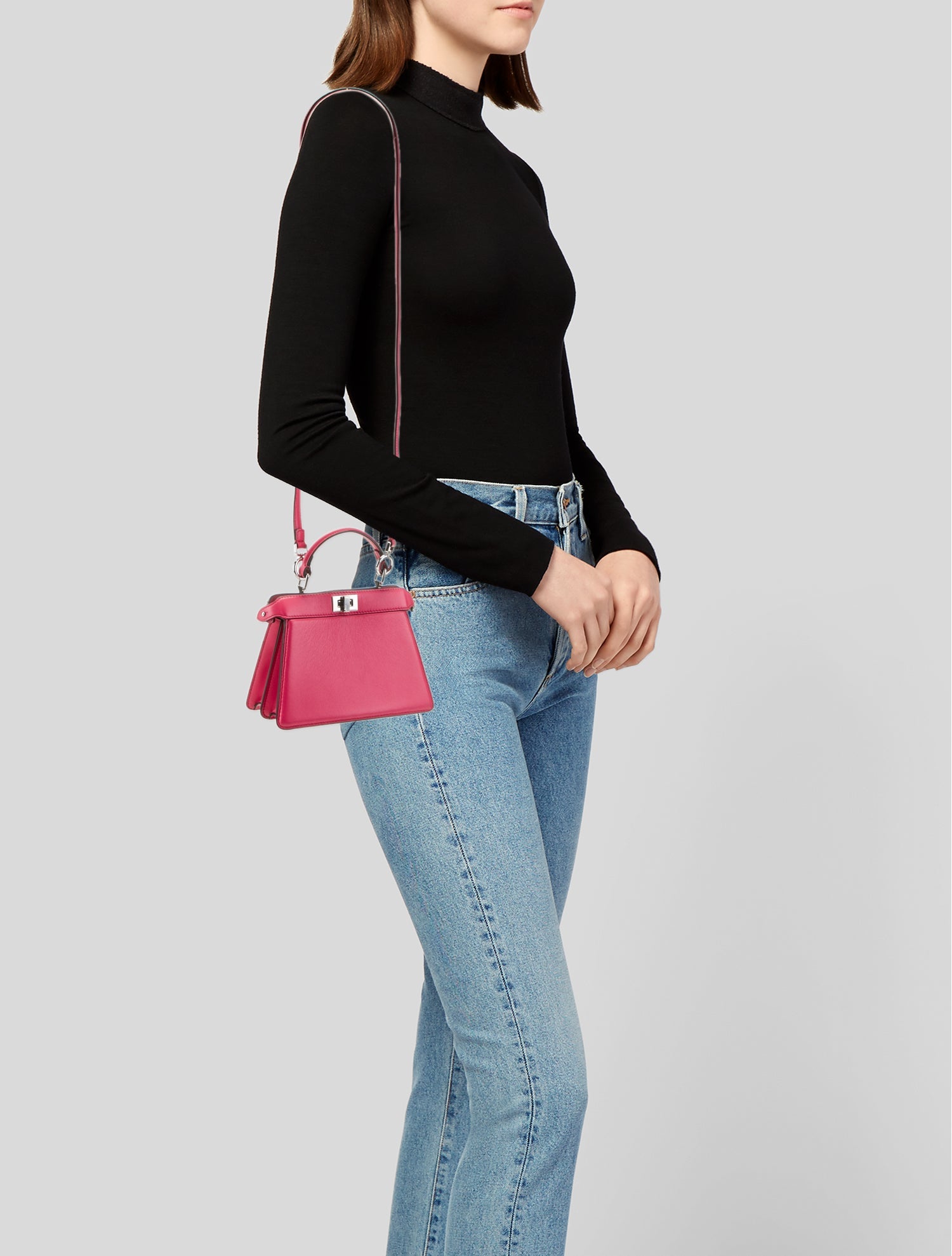 Fendi Leather Peekaboo Petite 2022