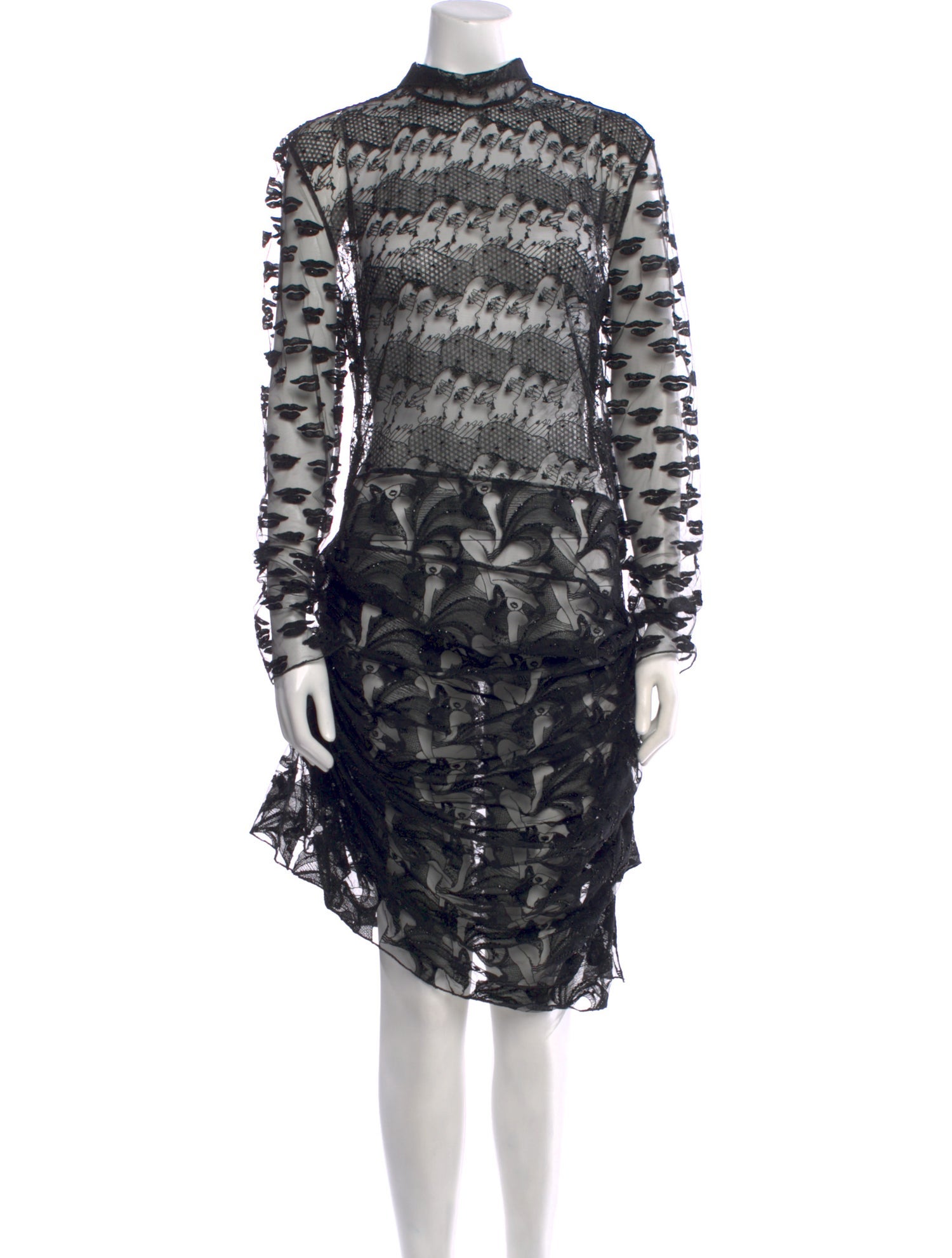 Fendi Mesh Midi Length Dress