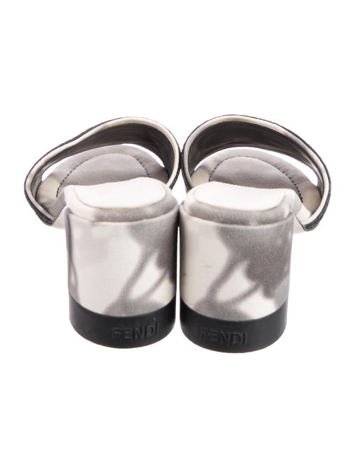 Fendi Printed Embroidered Accent Slides