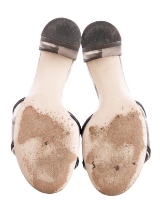 Fendi Printed Embroidered Accent Slides