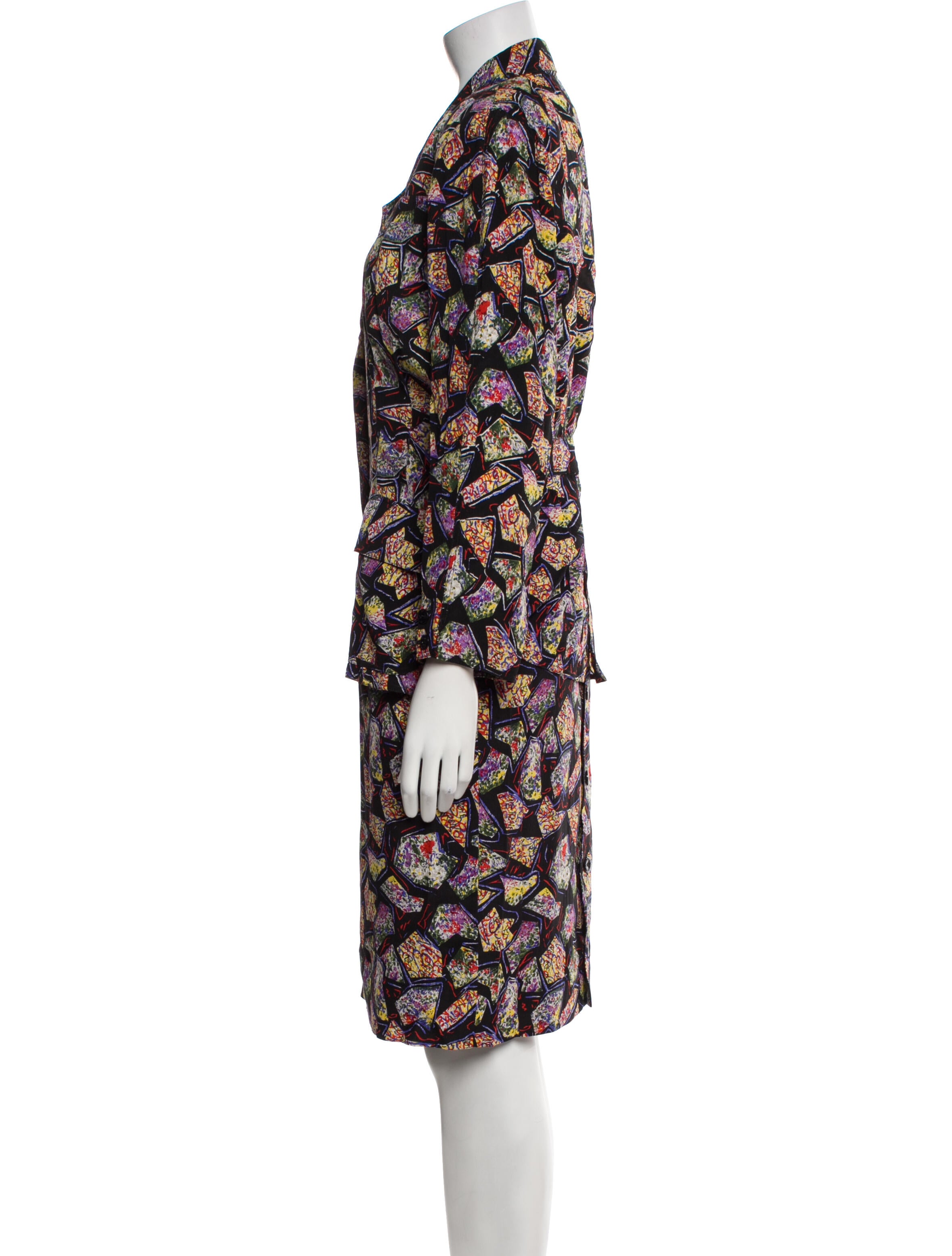 Fendi Vintage Late 1980's - Early 1990's Skirt Suit