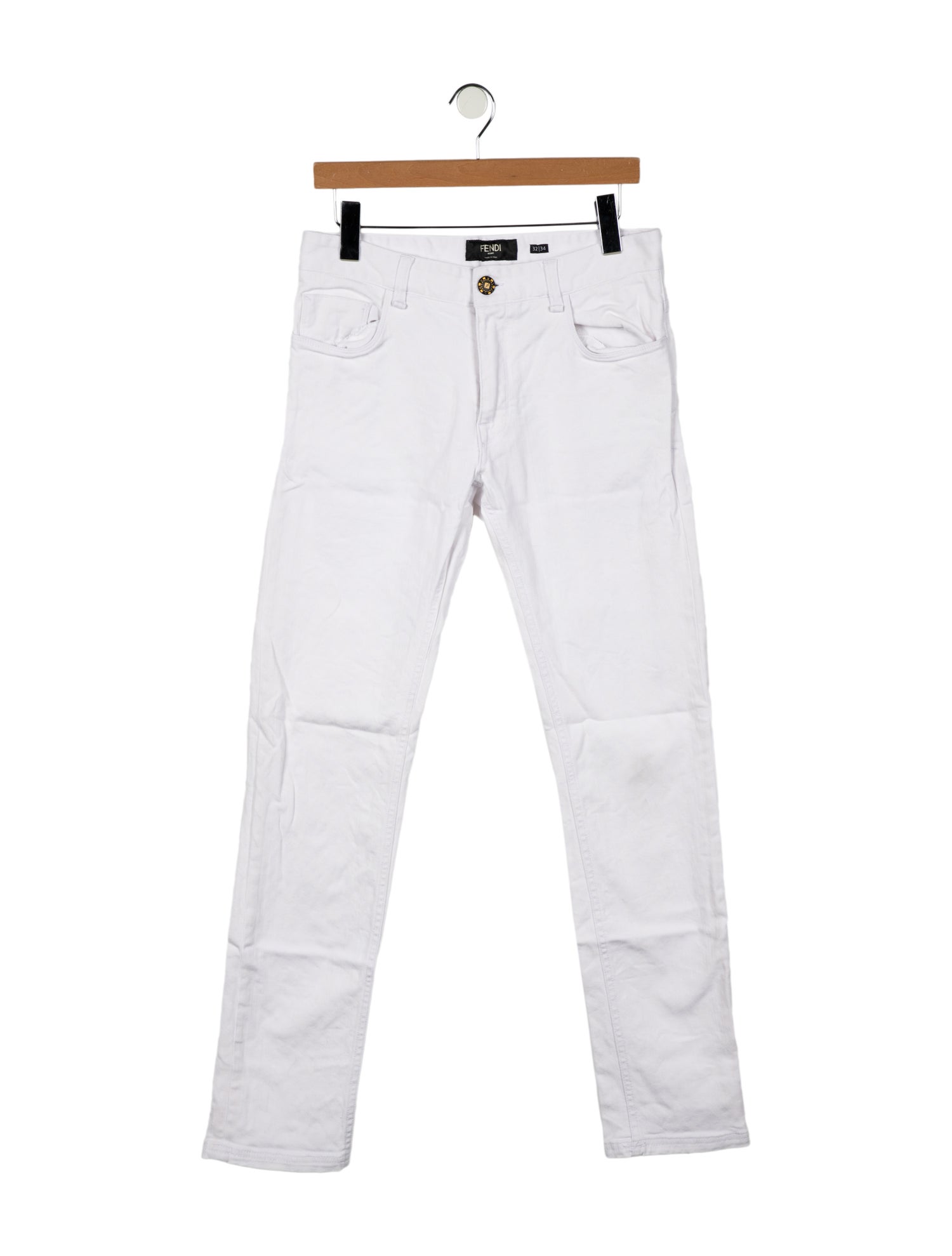 Fendi Zucca FF Logo Skinny Jeans