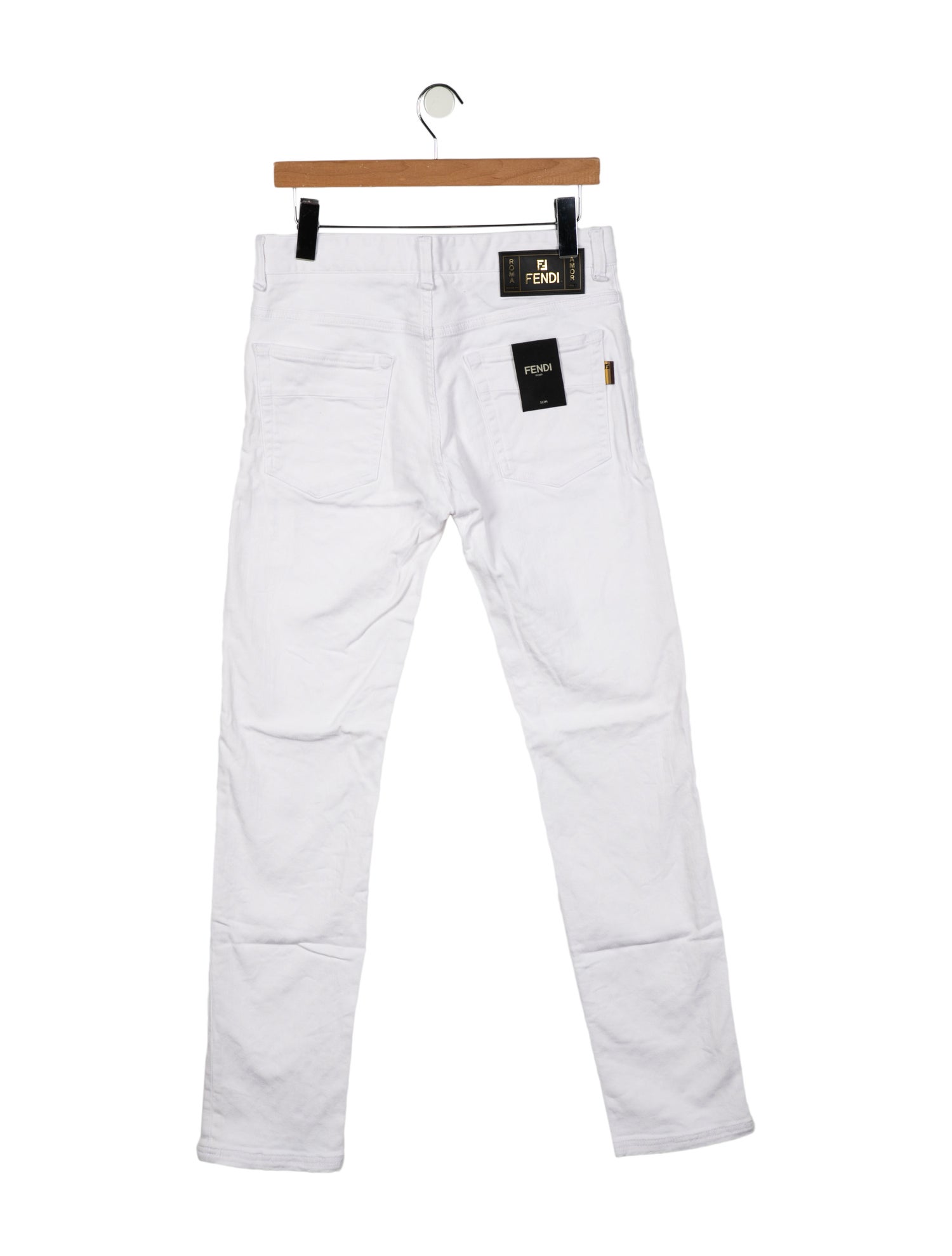 Fendi Zucca FF Logo Skinny Jeans