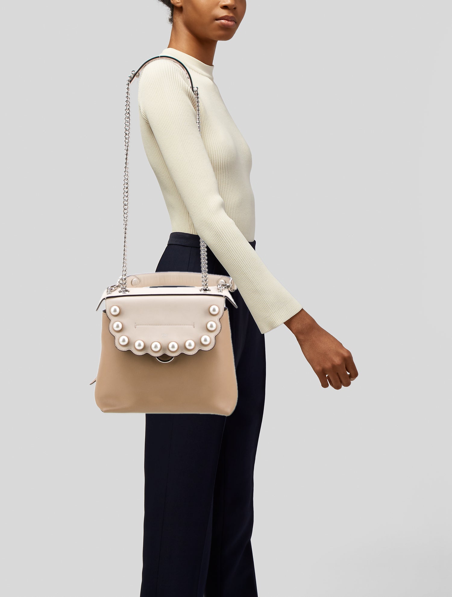 Fendi Faux Pearl Back To School Small