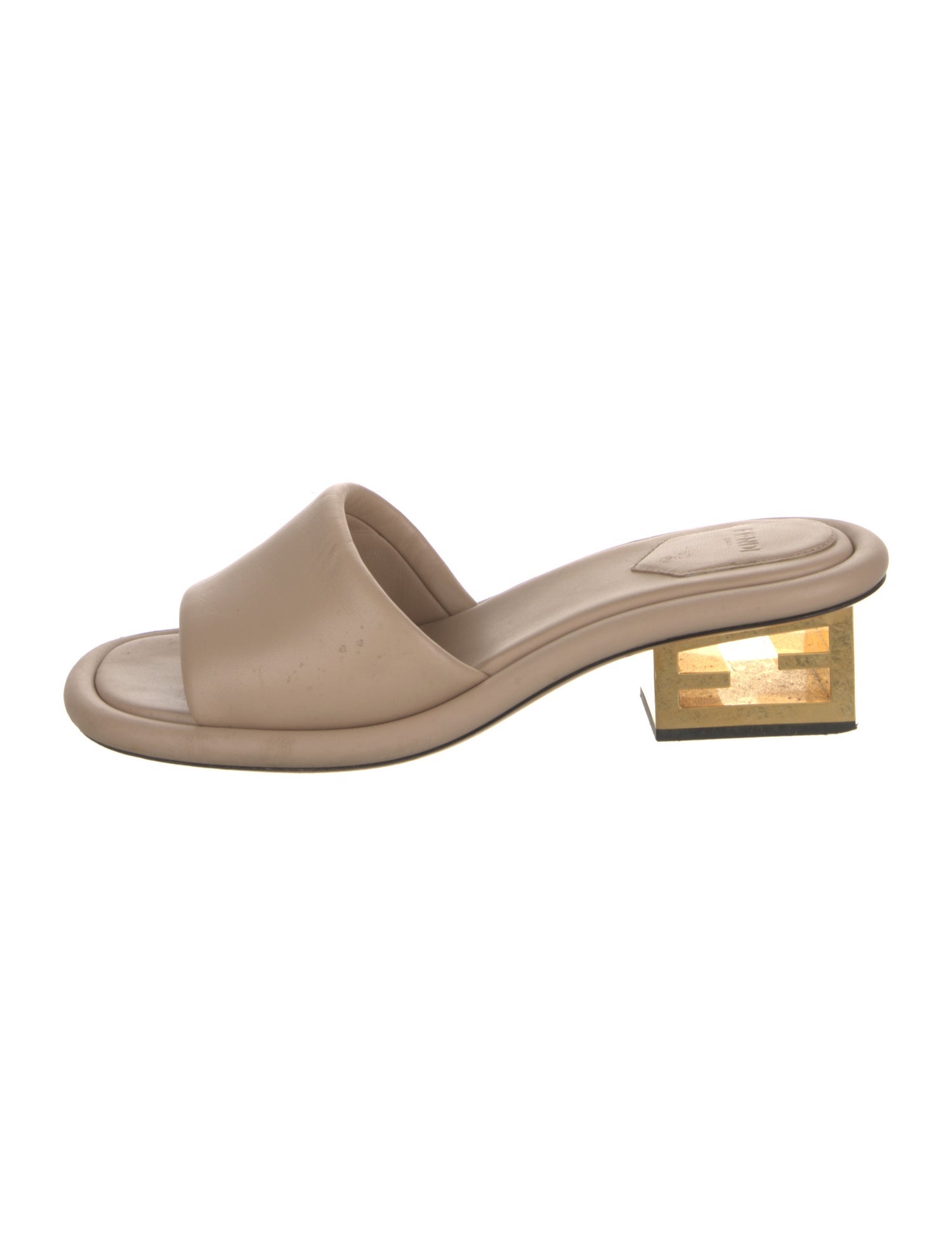 Fendi Leather Slides