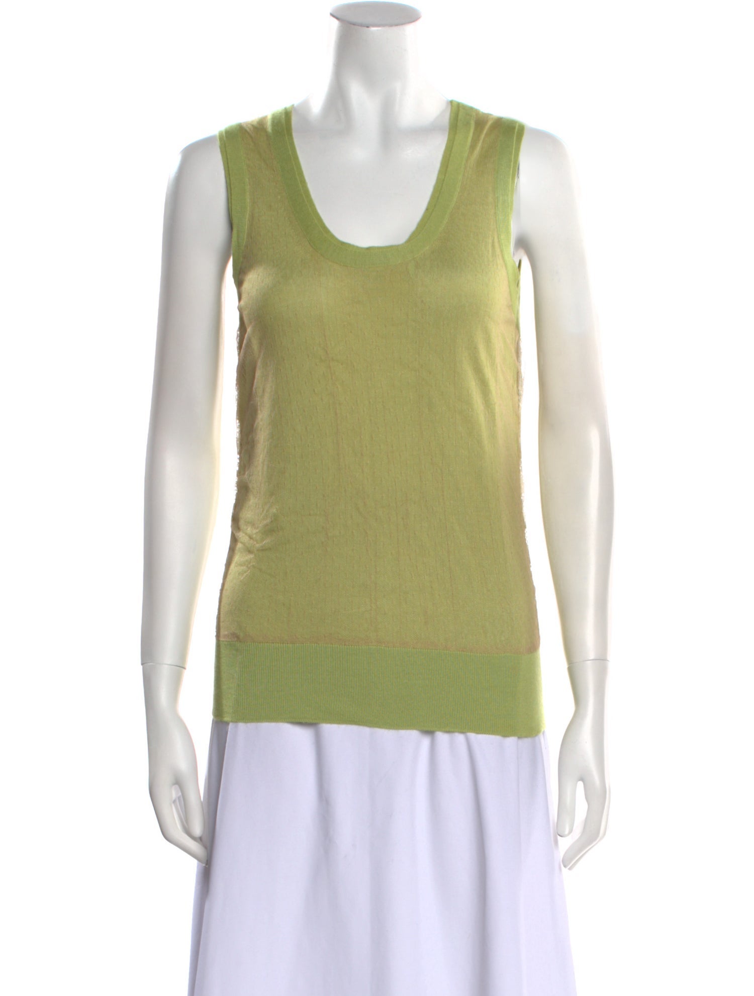 Fendi Cashmere Scoop Neck Top