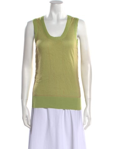 Fendi Tops Cashmere Scoop Neck Top Us6, It42 | M