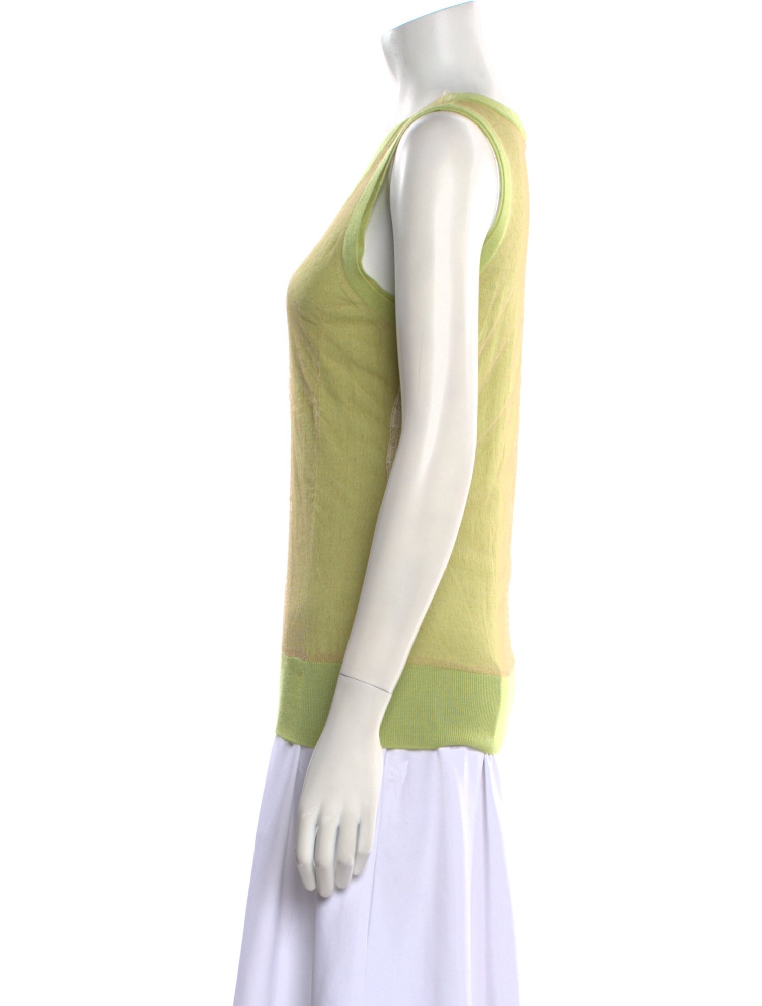 Fendi Cashmere Scoop Neck Top