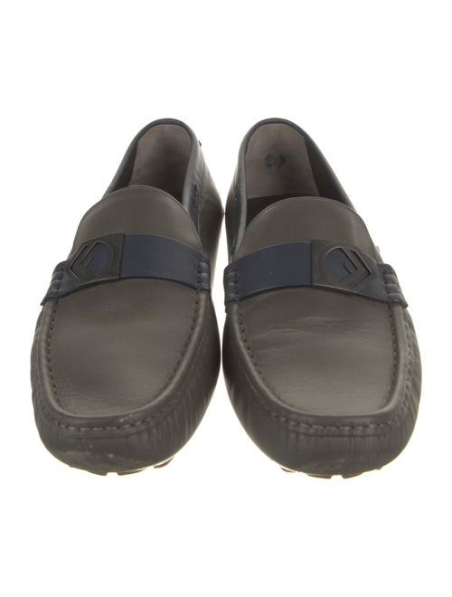 Fendi Zucca FF Logo Leather Drivers