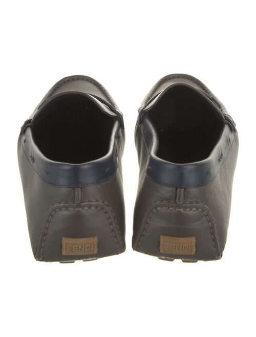 Fendi Zucca FF Logo Leather Drivers